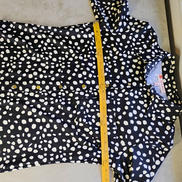 Jude Connally Taylor Shirt Women Small Painted Spot Black Jude Cloth Button Down - Picture 10 of 12